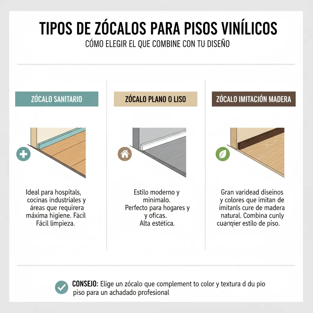 Tipos de zócalos para pisos vinílicos: cómo elegir el que combine con tu diseño